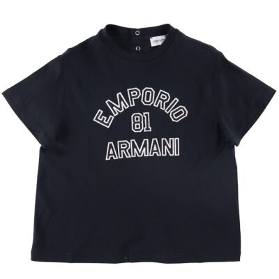 Emporio Armani T-shirt - Navy m. Hvid