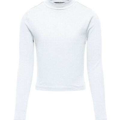 Kids Only Bluse - KogLinea - Rib - Bright White