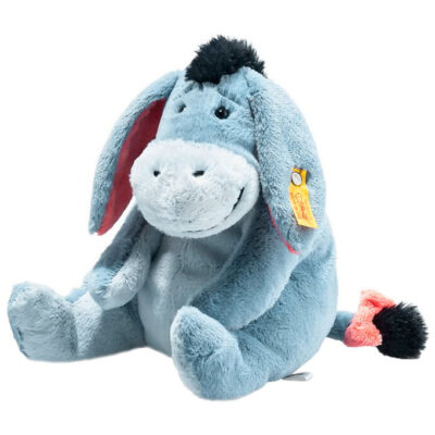 Steiff Bamse - 25 cm. - Eeyore - Sitting - Gr�/Bl�