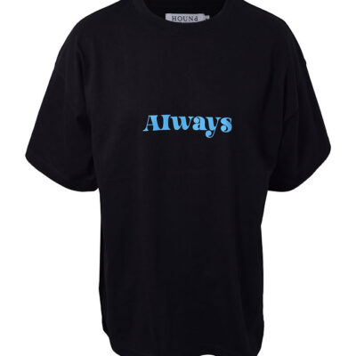 Hound T-shirt - Oversized - Sort m. Print