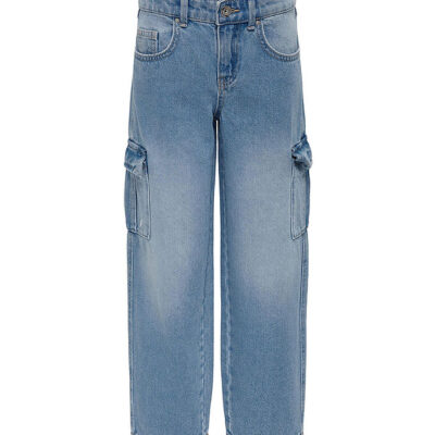 Kids Only Cargobukser - Noos - KogHarmony - Light Blue Denim