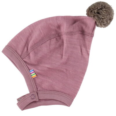 Joha Babyhjelm - Uld/Bambus - Rose