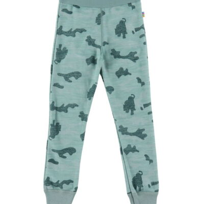 Joha Leggings - Uld/Bambus - Grøn Aop
