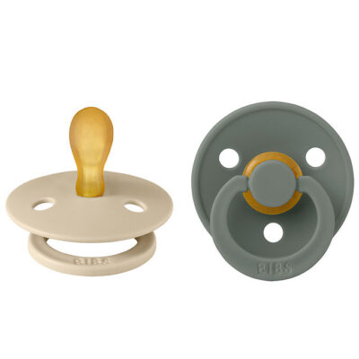 BIBS Colour Sutter - 2-pak - Str. 1 - Symmetrisk - Vanilla/Pine