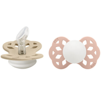 BIBS Infinity Natsutter - 2-pak - Str. 1 - Anatomisk - Vanilla G
