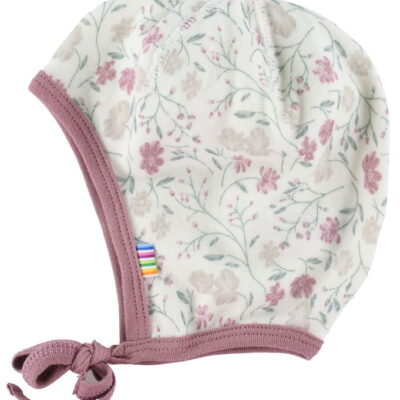Joha Babyhjelm - Uld/Bambus - Offwhite/Rose