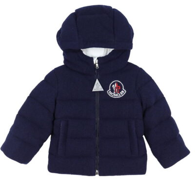 Moncler Dunjakke m. Uld - Igore - Navy