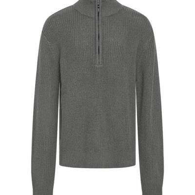 Grunt Bluse - Strik - Durbuy - Light Grey