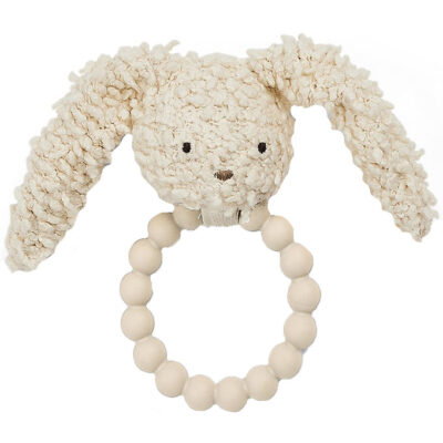 Smallstuff Biderangle - Kanin - Silikone - Off White Bouclé