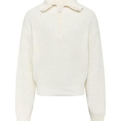 Grunt Bluse - Strik - Rie - Broken White