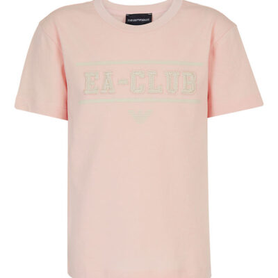 Emporio Armani T-shirt - Rosa m. Hvid