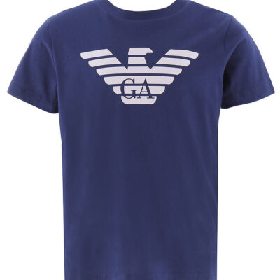 Emporio Armani T-shirt - Blå/Hvid m. Logo