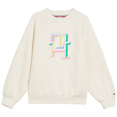 Tommy Hilfiger Sweatshirt - Multi Color Monogram - Calico Heathe