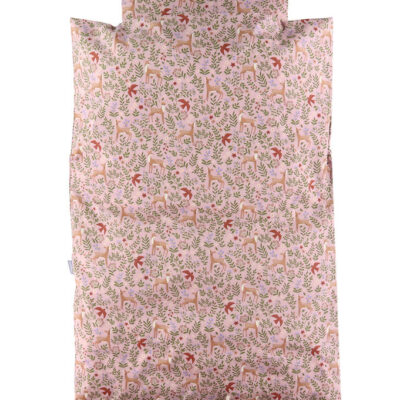 Nørgaard Madsens Sengetøj - Junior - Rosa m. Bambi/Blomster