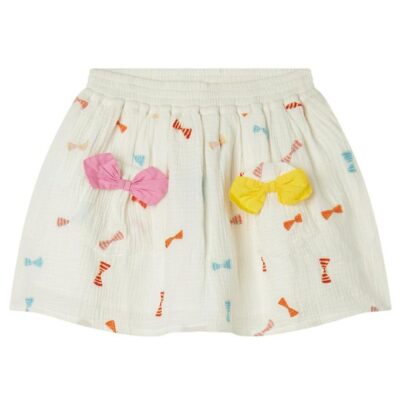 Stella McCartney Kids Nederdel - Hvid m. Sløjfer
