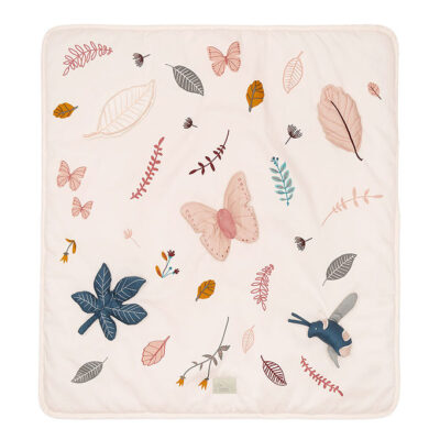 Cam Cam Aktivitetstæppe - 80x80 cm - Pressed Leaves Rose