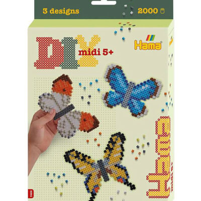 Hama Midi Hanging Box Sommerfugle Perlesæt 2000 Stk.