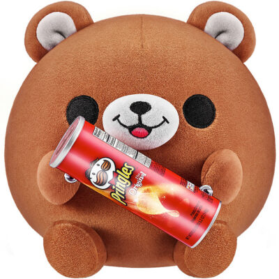 Snackles Bamse - 35 cm - Bjørnen Terry m. Pringles