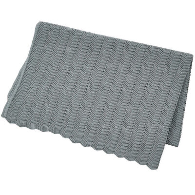 Smallstuff Babytæppe - Strik - Soft Blue