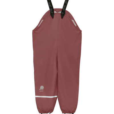 CeLaVi Regnbukser m. Seler - Recycled PU - Rose Brown