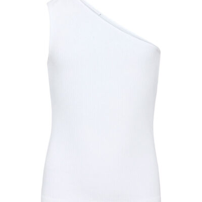 Grunt Top - Rib - Gundhil - Viskose - Hvid