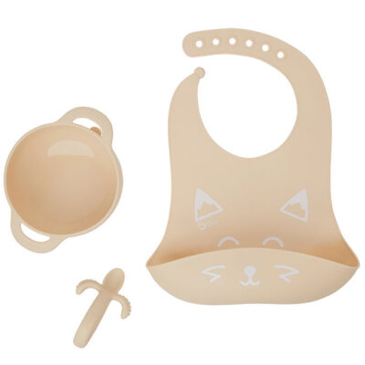 Babymoov Spisesæt - 3 Dele - First'isy - Rose m. Print
