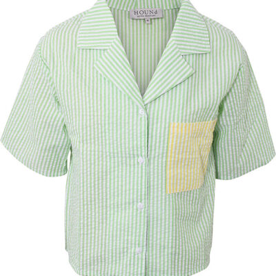 Hound Skjorte - Stripe - Power Green