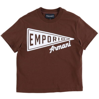 Emporio Armani T-shirt - Chicory Coffee/Hvid