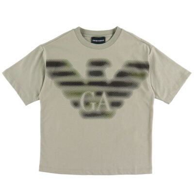Emporio Armani T-shirt - Dried Sage/Sort m. Logo