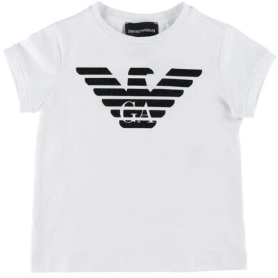 Emporio Armani T-shirt - Hvid m. Sort
