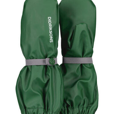 Didriksons Regnluffer m. Fleece - PU - Pileglove - Grøn