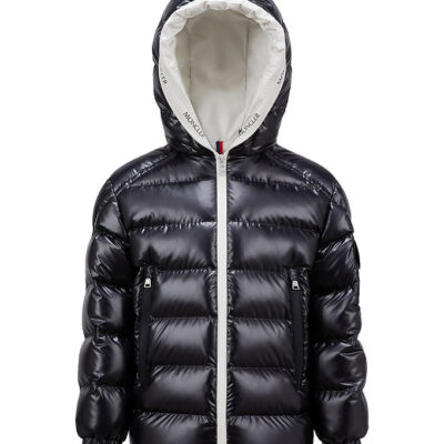 Moncler Dunjakke - Ganzorig - Medium Blue m. Hvid