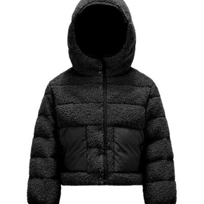 Moncler Dunjakke m. Fleece - Audrieu - Sort
