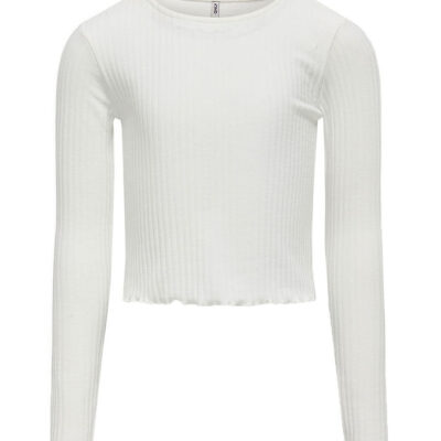 Kids Only Bluse - Rib - KogNella - Noos - Cloud Dancer