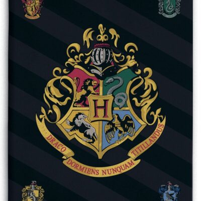 Børnetæppe - Harry Potter - 100x140 cm - Blødt og lækkert Fleece tæppe - Borg Living