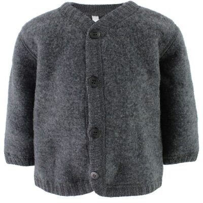 Uld Cardigan - Coke Melange - 80