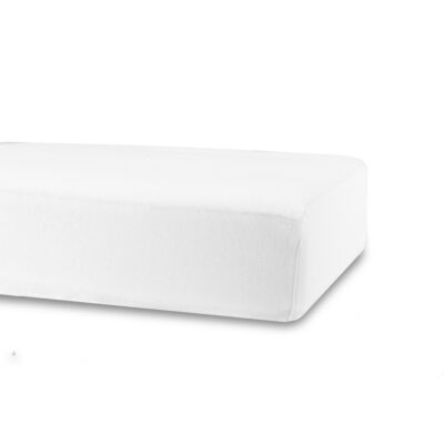 Stræklagen 70x160 cm - Hvid - 100% bomuld jersey lagen - Faconlagen til juniormadras