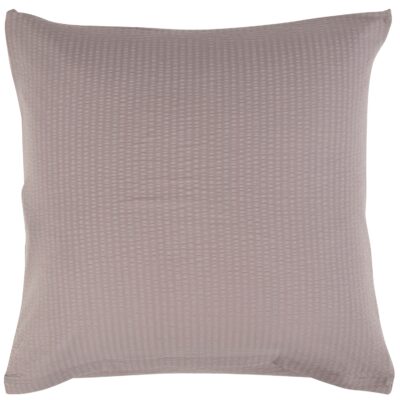 Pudebetræk 60x63 cm - Bæk og Bølge - 100% Bomulds krep - Lysegråt ensfarvet