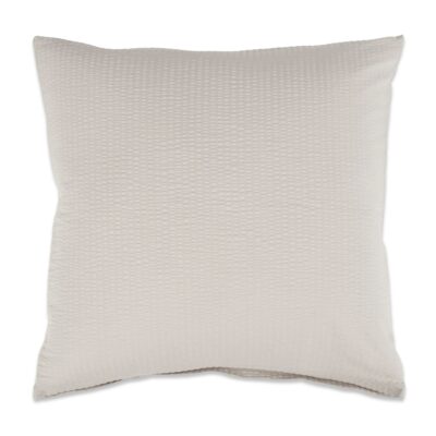 Pudebetræk 60x63 cm - Bæk og Bølge - 100% Bomulds krep - Sand ensfarvet
