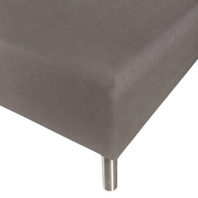 Faconlagen 90x200 cm - 100% blødt bomulds lagen - Antracit gråt boxlagen til madras by Nordstrand Home