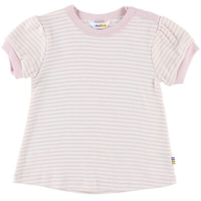 Joha T-shirt - Rosa/Creme Striber