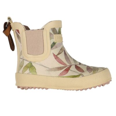 Bisgaard Gummistøvler - Kort - Beige Leaves