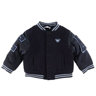 Emporio Armani Jakke - Uld - Navy m. Lyseblå