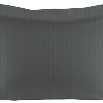 Økologisk pudebetræk 60x63 cm - Ekstra blødt gråt jacquardvævet hovedpudebetræk - 100% økologisk bomuldssatin (GOTS) - Turiform