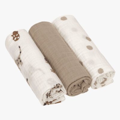 Lässig Swaddle Stofbleer 3-pak 85x85, Royal Blue
