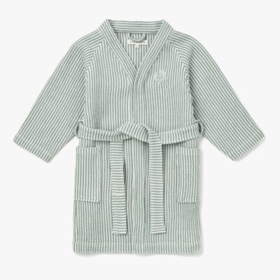 LIEWOOD Bertha Badekåbe Stripe, Peppermint/Creme de la Creme, 1-2 år