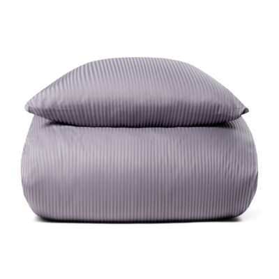 Dobbelt sengetøj 240x220 cm - Egyptisk bomuld - Lavendel jacquardvævede striber