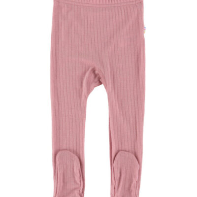 Joha Leggings m. Fod - Uld - Rosa