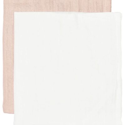 CAMA Copenhagen Stofbleer - 2-pak - 65x40 - Hvid/Pudder