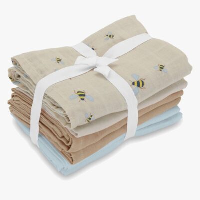 Vanilla Copenhagen - Stofbleer 6-pak - Honeybee, Oyster Grey, Oak, Blue - 70 x 70 cm